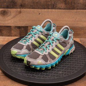 ADIDAS THRASHER TR WOMENS ATHLETIC SHOES RUNNING TRAIL OUTDOOR GRAY GREEN SZ 7.5